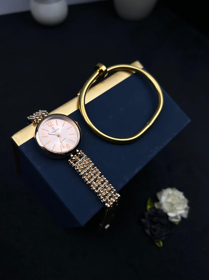 TIMAS Watch and Nail Cartier Bracelet