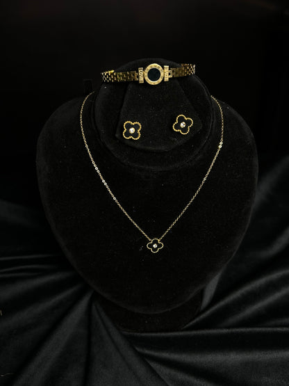 Four-Leaf Clover Jewelry Set