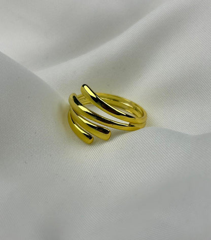Four Layer Spiral Ring