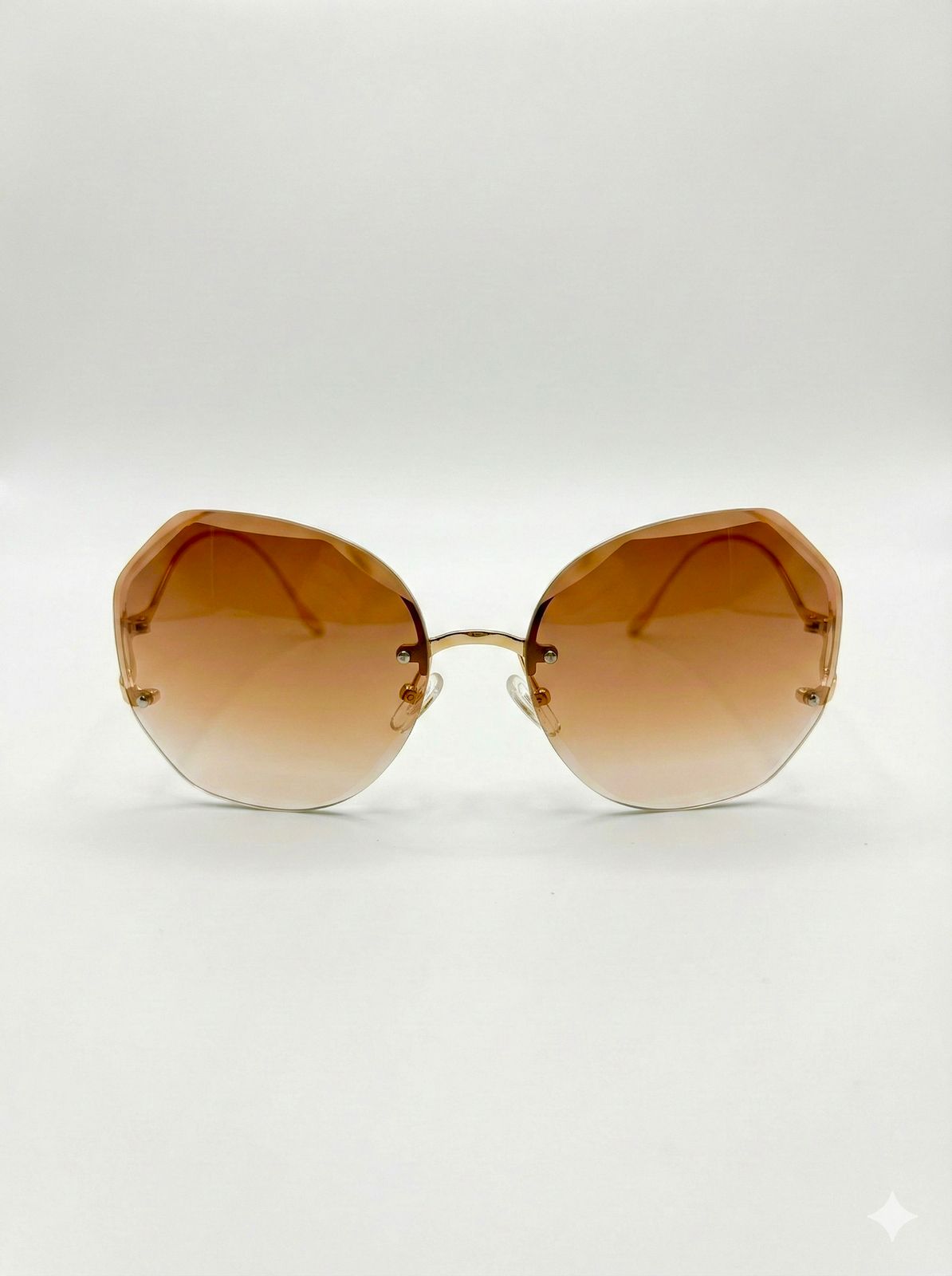 Golden Dusk Rimless Shades