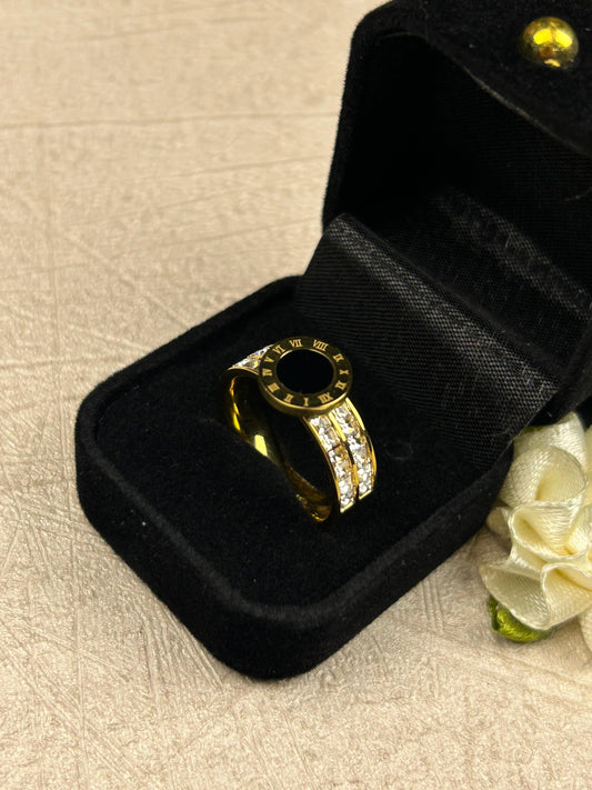 Golden Eclipse Ring