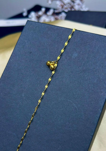 Golden Grace Charm Anklet