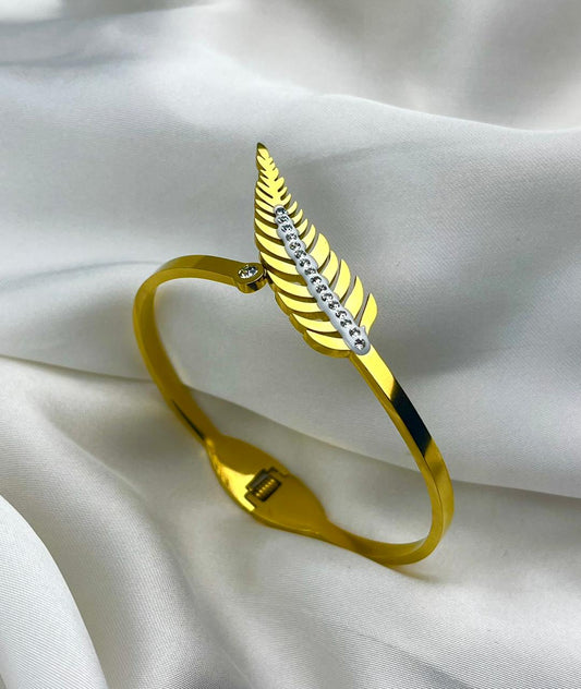 Golden Leaf Crystal Handcuff