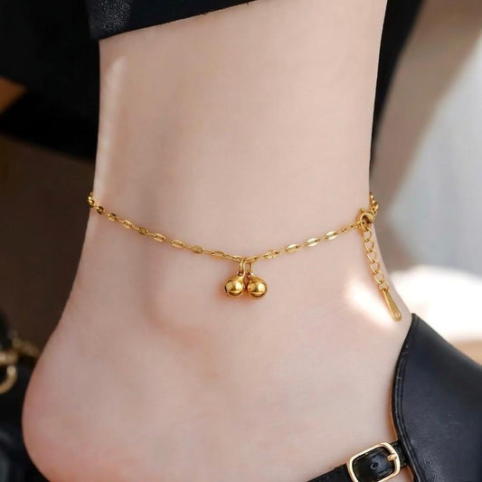 Golden Grace Charm Anklet
