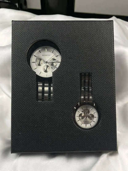 KHUUB X MOMENT Silver Couple Watch
