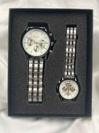 KHUUB X MOMENT Silver Couple Watch