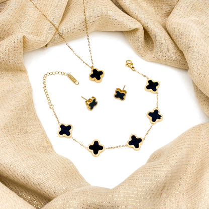 Leaf Clover Jewellery Set