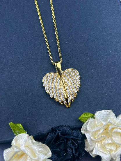 Love Wings Heart Necklace