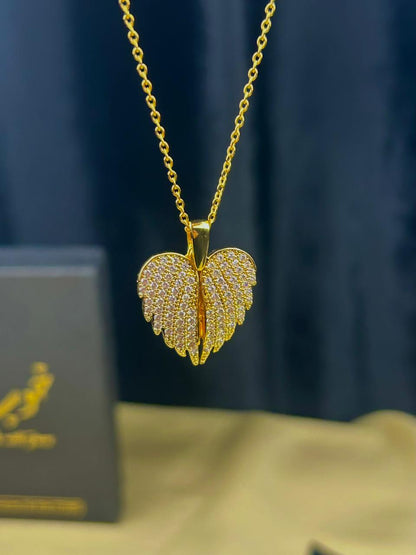 Love Wings Heart Necklace