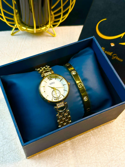 Lucent Watch with Cartier Barcelet