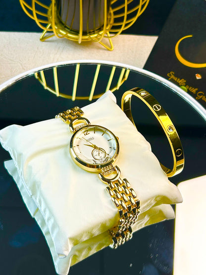 Lucent Watch with Cartier Barcelet
