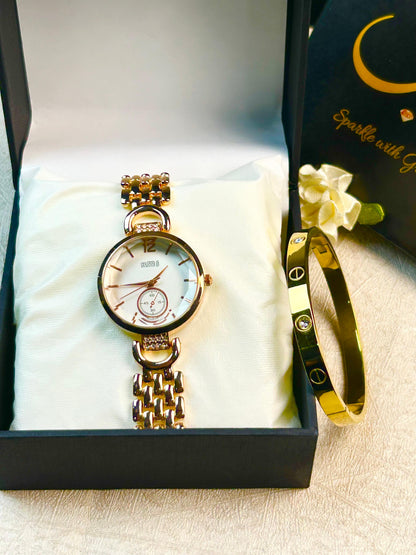 Lucent Watch with Cartier Barcelet