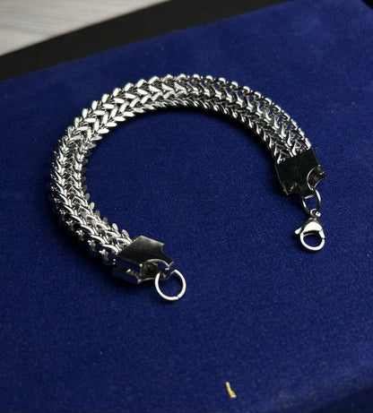 Men’s Chunky Silver Chain Bracelet