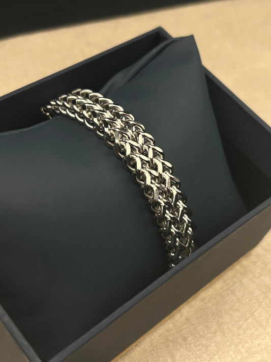Men’s Chunky Silver Chain Bracelet