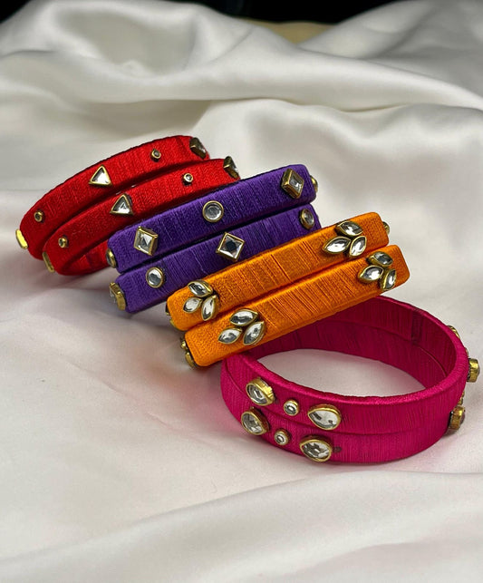 Noor-e-Rang Hand-made Thread Bangles