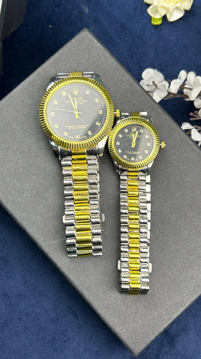 RLX Dual Tone Couple Watch