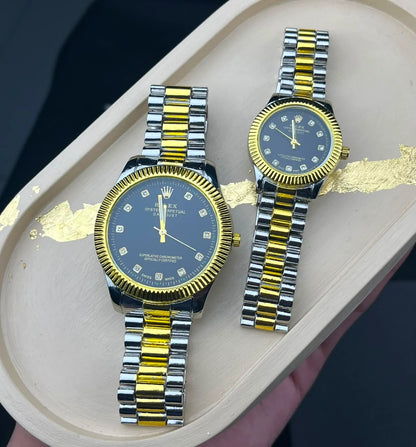 RLX Dual Tone Couple Watch