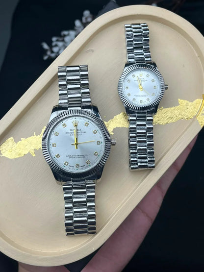 RLX Oyster Analog Couple Watch