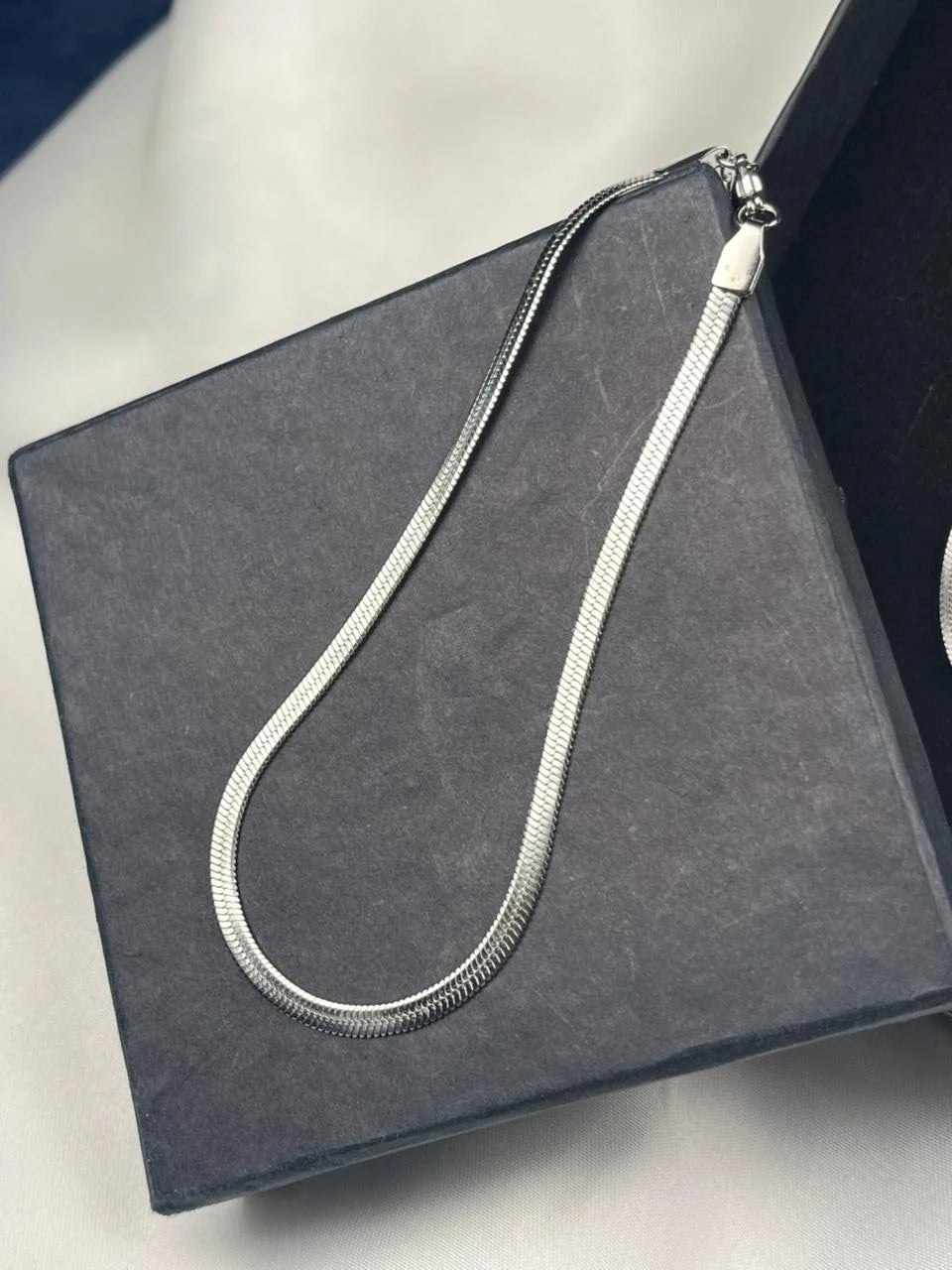Silver Snake Chain Anklet