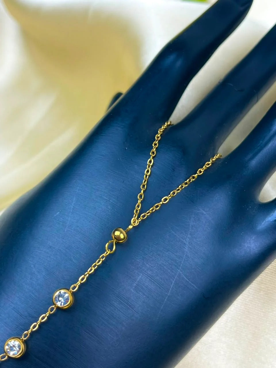 Sparkling Crystal Hand Bracelet