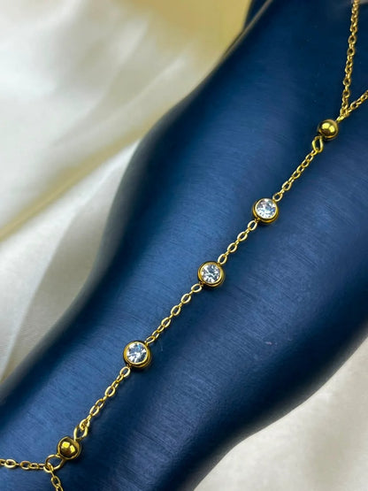 Sparkling Crystal Hand Bracelet