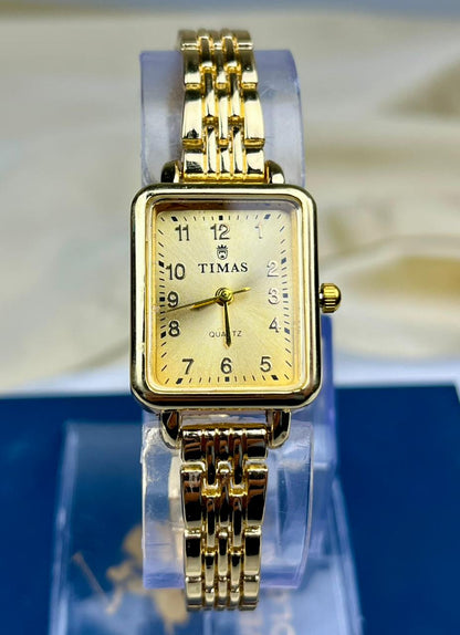 TIMAS Bracelet Strap Watch-Golden