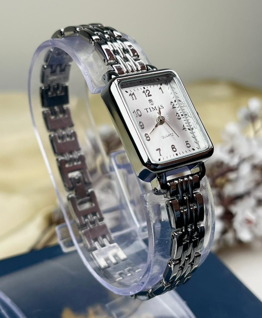 TIMAS Bracelet Strap Watch-Silver