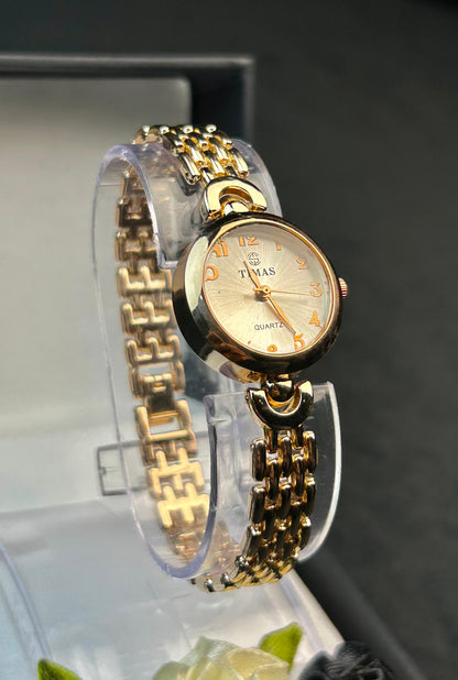 TIMAS Quartz Women Watch- Rose Gold