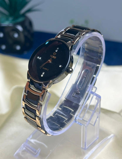 Tomi Female Watch Gold with Black