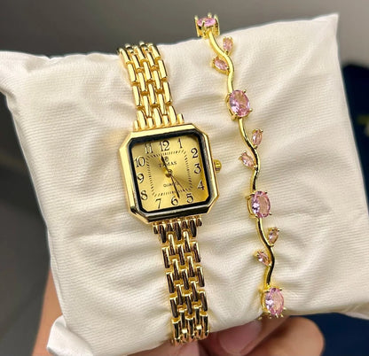 Vintage Gold with Tulip Bracelet