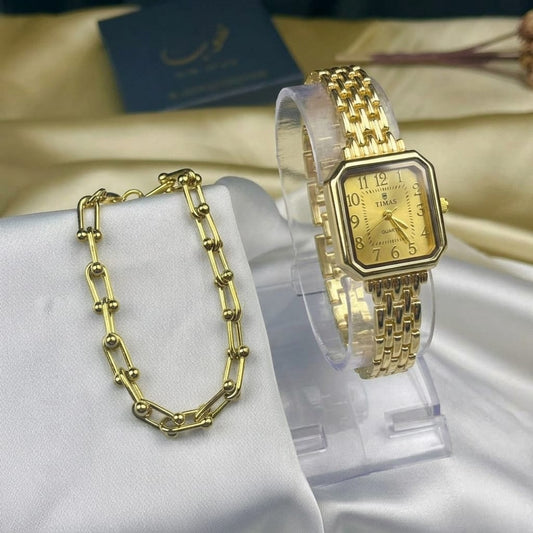 Vintage Golden With Aurora Bracelet