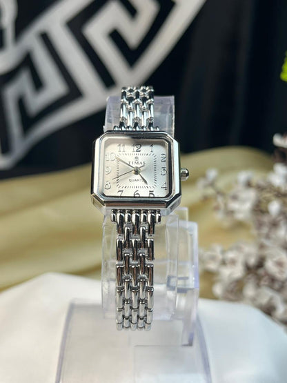 Vintage Style Ladies Watch-Silver