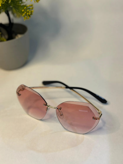 DiamondDazzle Sunglasses Pink