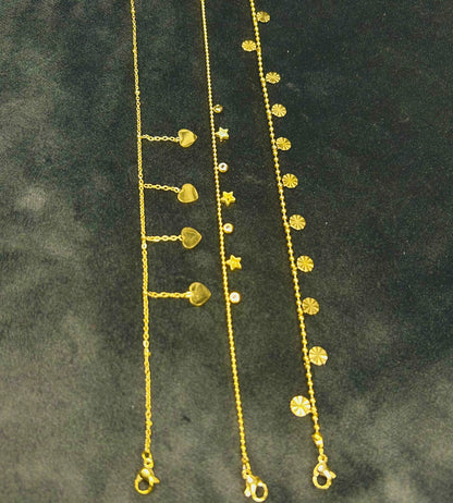 Combo Set of 3 trendy Anklets
