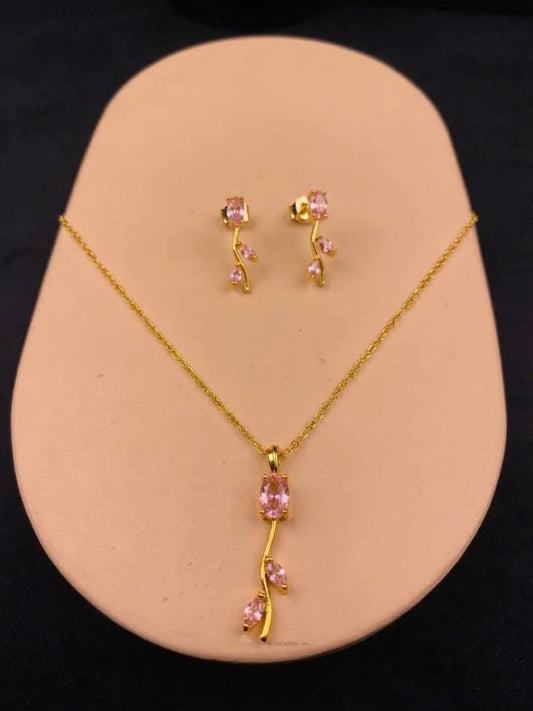 Trendy Tulip Necklace set