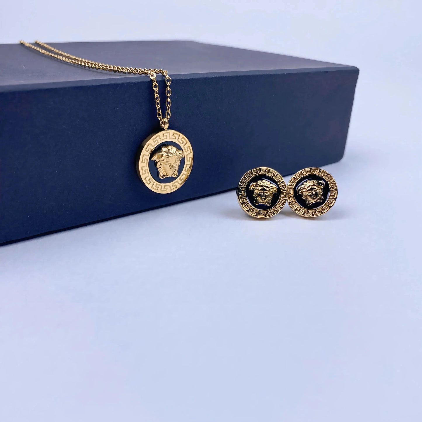 Versace Pendant & Studs Set